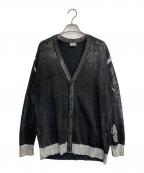 DIESELディーゼル）の古着「K-LARENCE CARDIGAN / プリントカーディガン」｜ブラック
