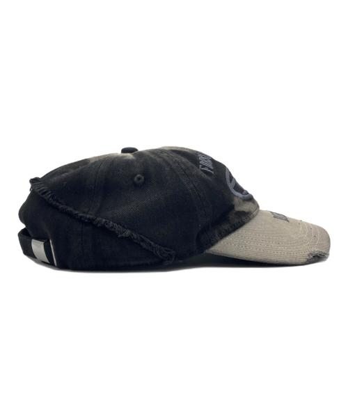 DIESEL（ディーゼル）DIESEL (ディーゼル) C-OLTON-BLACK-D / ダメージ加工キャップ ブラックの古着・服飾アイテム