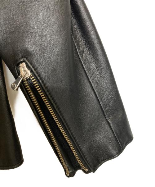 STUDIOUS（ステュディオス）STUDIOUS (ステュディオス) シングルライダースジャケット ブラック サイズ:1の古着・服飾アイテム