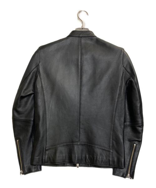 STUDIOUS（ステュディオス）STUDIOUS (ステュディオス) シングルライダースジャケット ブラック サイズ:1の古着・服飾アイテム