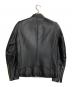 STUDIOUS (ステュディオス) シングルライダースジャケット ブラック サイズ:1：4000円
