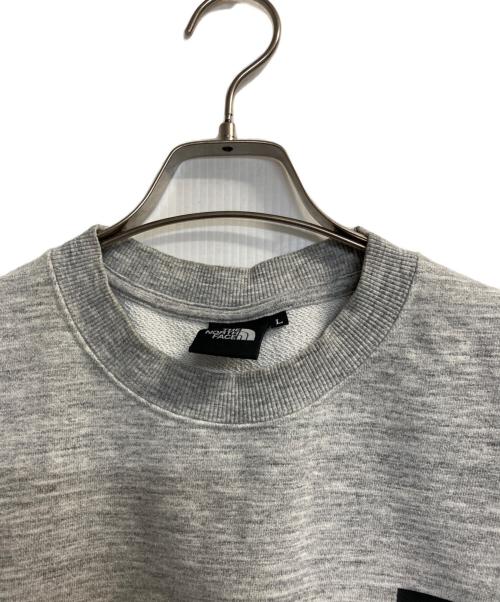 THE NORTH FACE（ザ ノース フェイス）THE NORTH FACE (ザ ノース フェイス) Heather Logo Crew / ヘザーロゴクルーネックスウェット グレー サイズ:Lの古着・服飾アイテム