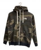THE NORTH FACEザ ノース フェイス）の古着「NOVELTY REARVIEW FULLZIP HOODIE / ノベルティリアビューフルジップフーディー」｜ブラウン×グリーン