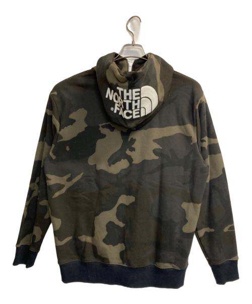 THE NORTH FACE（ザ ノース フェイス）THE NORTH FACE (ザ ノース フェイス) NOVELTY REARVIEW FULLZIP HOODIE / ノベルティリアビューフルジップフーディー ブラウン×グリーン サイズ:Lの古着・服飾アイテム