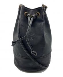 MCM（エムシーエム）の古着「ヴィセトス柄巾着バッグ」｜ブラック