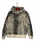 CREAM SODA (クリームソーダ) レオパード柄ジップパーカー ブラック×ホワイト サイズ:L：6000円