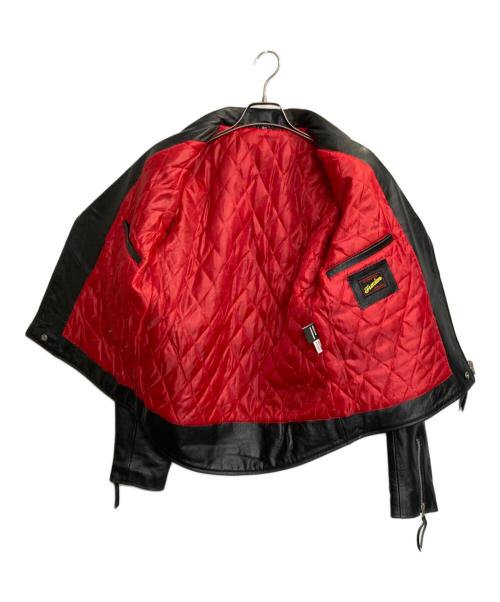 FREEDOM（フリーダム）freedom (フリーダム) バッファローレザーダブルライダースジャケット ブラック サイズ:40の古着・服飾アイテム