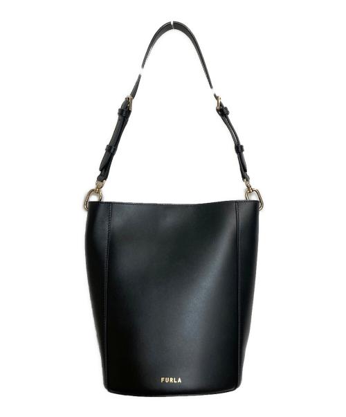 FURLA（フルラ）FURLA (フルラ) FLEUR / フルールバケットショルダーバッグ ブラックの古着・服飾アイテム