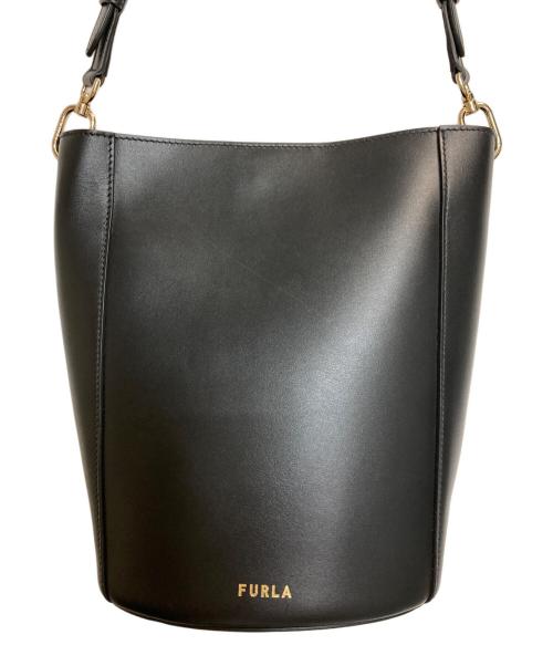 FURLA（フルラ）FURLA (フルラ) FLEUR / フルールバケットショルダーバッグ ブラックの古着・服飾アイテム