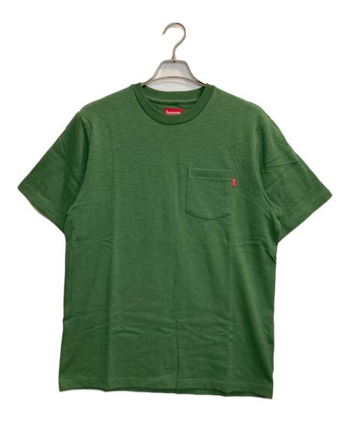SUPREME（シュプリーム）Supreme (シュプリーム) S/S Pocket Tee / 半袖ポケットTシャツ グリーン サイズ:Mの古着・服飾アイテム