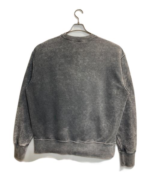 DIESEL（ディーゼル）DIESEL (ディーゼル) S-MACS-G1/メタルDロゴオーバーダイスウェット グレー サイズ:Lの古着・服飾アイテム