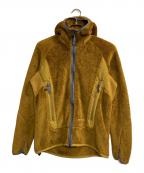 and wanderアンドワンダー）の古着「high loft fleece hoodie / ハイロフトフリースフーディー」｜オリーブ