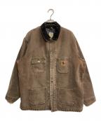CarHarttカーハート）の古着「C02 Sandstone Chore Coat Blanket Lined / ブランケットライナーダックショアコート」｜ブラウン
