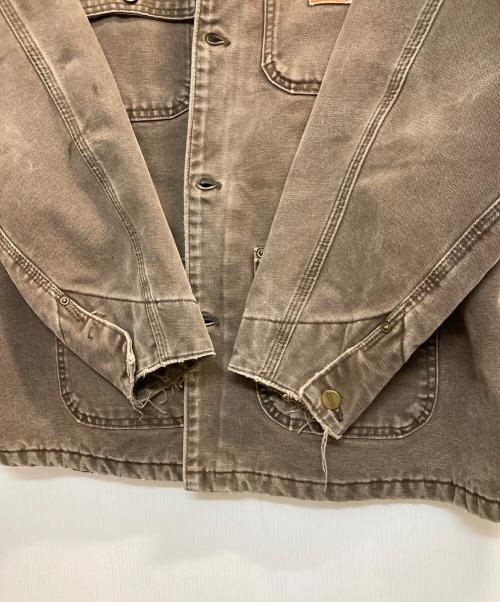 CarHartt（カーハート）CarHartt (カーハート) C02 Sandstone Chore Coat Blanket Lined / ブランケットライナーダックショアコート ブラウン サイズ:Lの古着・服飾アイテム