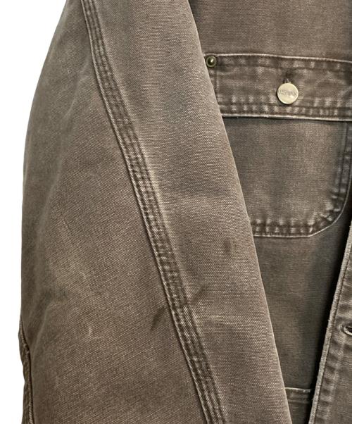 CarHartt（カーハート）CarHartt (カーハート) C02 Sandstone Chore Coat Blanket Lined / ブランケットライナーダックショアコート ブラウン サイズ:Lの古着・服飾アイテム
