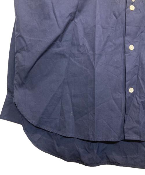 FRED PERRY（フレッドペリー）FRED PERRY (フレッドペリー) Vラインナイロンドッキングシャツ ネイビー×グリーン サイズ:Mの古着・服飾アイテム