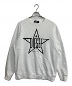 DIESELディーゼル）の古着「FUTURE is NOW スタープリントスウェット」｜ホワイト