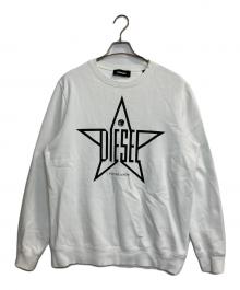 DIESEL（ディーゼル）の古着「FUTURE is NOW スタープリントスウェット」｜ホワイト