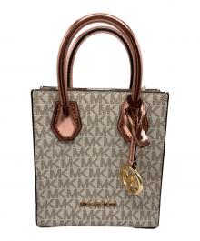 MICHAEL KORS（マイケル・コース）の古着「ショッパートート クロスボディ エクストラスモール」｜ベージュ×ピンク
