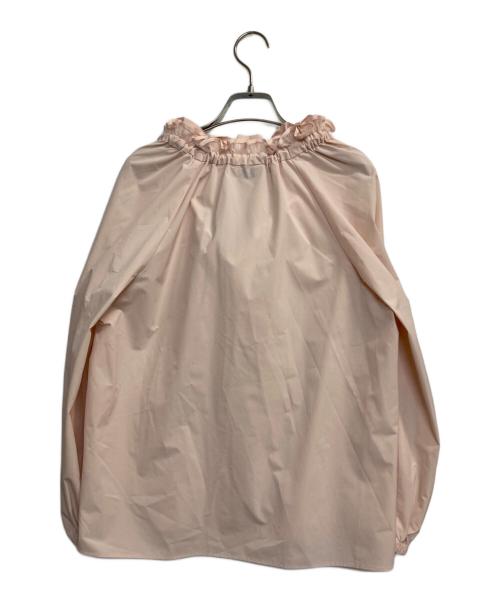 UNITED ARROWS TOKYO（ユナイテッドアローズトウキョウ）UNITED ARROWS TOKYO (ユナイテッドアローズトウキョウ) オーガンジーフリルリボンブラウス ピンクベージュ サイズ:-の古着・服飾アイテム