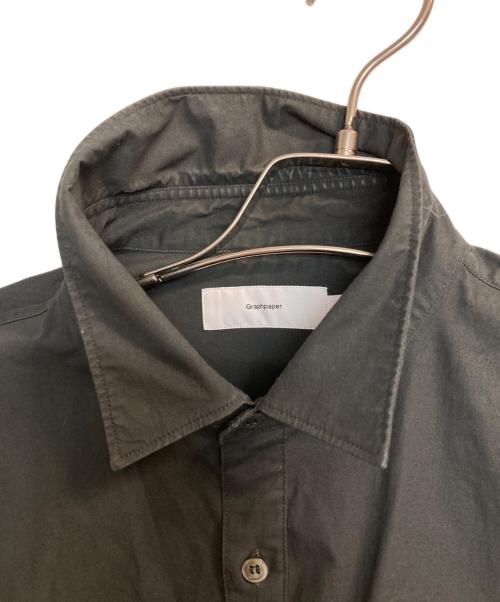Graphpaper（グラフペーパー）Graphpaper (グラフペーパー) Stretch Typewriter L/S Box Shirt ブラック サイズ:1の古着・服飾アイテム