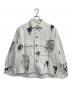 ANCELLM（アンセルム）の古着「ARTISAN SNOW DENIM SHIRT JACKET」｜グレー
