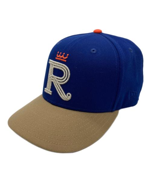 New Era（ニューエラ）New Era (ニューエラ) キャップ ベージュ×ブルー サイズ:7 3/8の古着・服飾アイテム