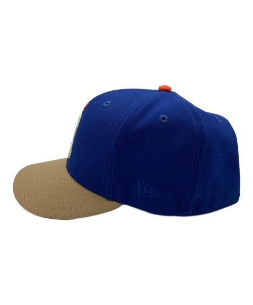 New Era（ニューエラ）New Era (ニューエラ) キャップ ベージュ×ブルー サイズ:7 3/8の古着・服飾アイテム