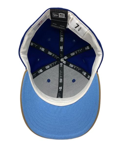 New Era（ニューエラ）New Era (ニューエラ) キャップ ベージュ×ブルー サイズ:7 3/8の古着・服飾アイテム
