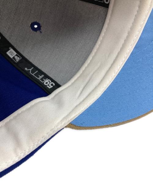 New Era（ニューエラ）New Era (ニューエラ) キャップ ベージュ×ブルー サイズ:7 3/8の古着・服飾アイテム