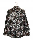 BURBERRY BLACK LABELバーバリーブラックレーベル）の古着「モノグラムシャツ」｜ブラック