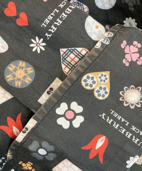 BURBERRY BLACK LABEL（バーバリーブラックレーベル）BURBERRY BLACK LABEL (バーバリーブラックレーベル) モノグラムシャツ ブラック サイズ:2の古着・服飾アイテム