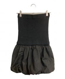 CAVEZA ROSSO（カベサ ロッソ）の古着「タフタバルーンベアトップ」｜ブラック