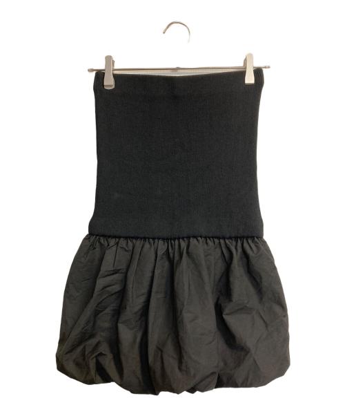 CAVEZA ROSSO（カベサ ロッソ）CAVEZA ROSSO (カベサ ロッソ) タフタバルーンベアトップ ブラック サイズ:Fの古着・服飾アイテム