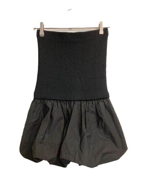 CAVEZA ROSSO（カベサ ロッソ）CAVEZA ROSSO (カベサ ロッソ) タフタバルーンベアトップ ブラック サイズ:Fの古着・服飾アイテム