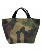 Herve Chapelierエルベシャプリエ）の古着「船型カモフラハンドバッグ」｜グリーン