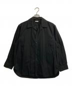 STEVEN ALANスティーブンアラン）の古着「パラフィン ウェザークロス シャツ」｜ブラック