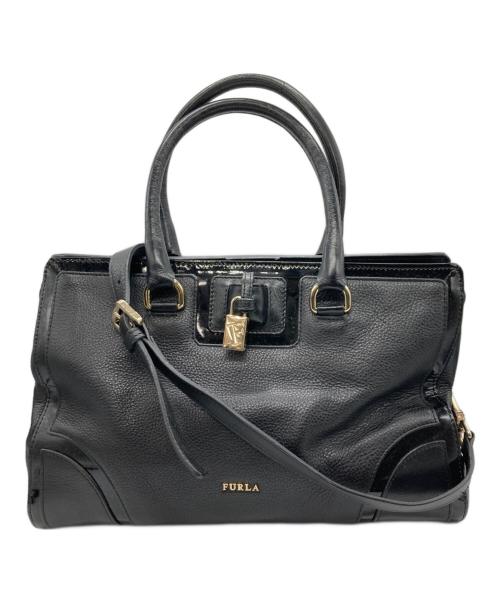 FURLA（フルラ）FURLA (フルラ) 2WAYショルダーバッグ ブラックの古着・服飾アイテム