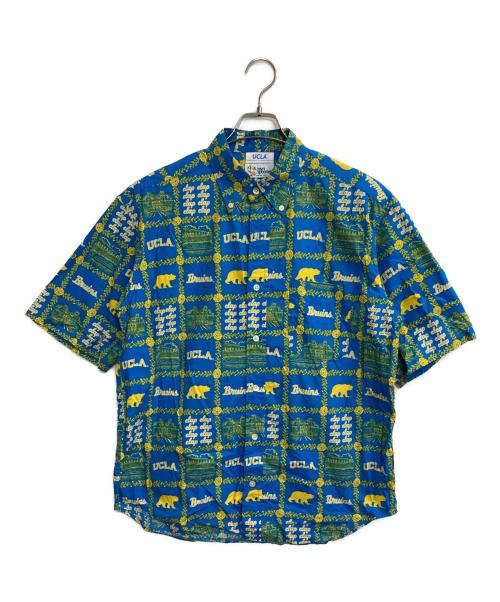 reyn spooner（レイン スプナー）reyn spooner (レイン スプナー) UCLA (ユーシーエルエー) アロハシャツ ブルー サイズ:Ⅿの古着・服飾アイテム