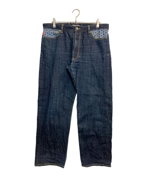 stussy（ステューシー）stussy (ステューシー) ドットプリントデニムパンツ インディゴ サイズ:36の古着・服飾アイテム