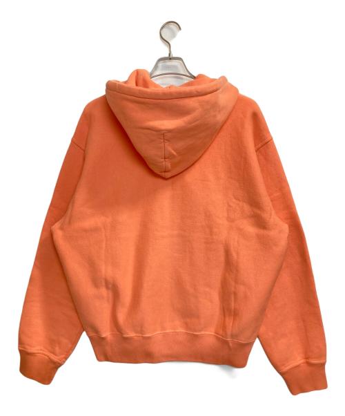 stussy（ステューシー）stussy (ステューシー) PIGMENT DYED ZIP HOODIE / ピグメントダイジップフーディ オレンジ サイズ:L 未使用品の古着・服飾アイテム