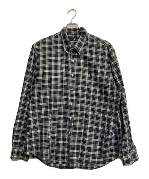 RALPH LAUREN（ラルフローレン）RALPH LAUREN (ラルフローレン) チェックシャツ グリーン×ネイビー サイズ:ＸＸＬの古着・服飾アイテム