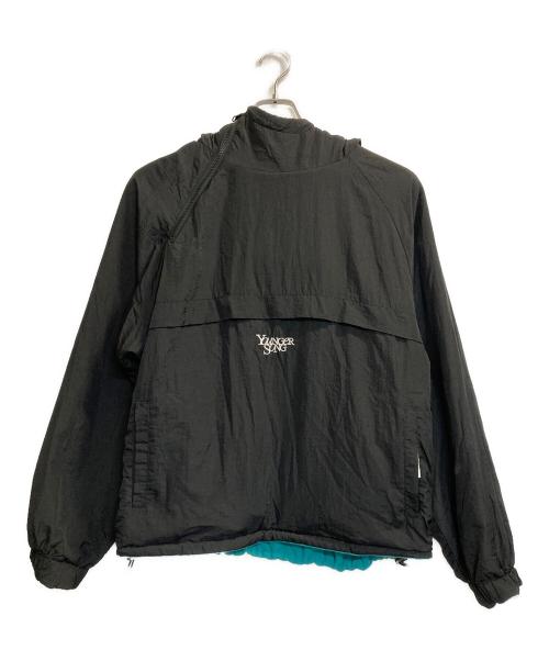 YOUNGER SONG（ヤンガーソング）YOUNGER SONG (ヤンガーソング) Apathy Reversible Zip Fleece Jacket / リバーシブルジップフリースジャケット ブラック×ブルー サイズ:Ｌの古着・服飾アイテム