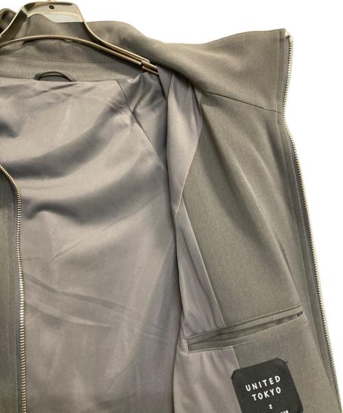 UNITED TOKYO（ユナイテッドトーキョー）UNITED TOKYO (ユナイテッドトーキョー) ジップジャケット グレー サイズ:2の古着・服飾アイテム