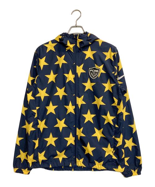F.C.R.B.（エフシーレアルブリストル）F.C.R.B. (エフシーレアルブリストル) スター柄ジップジャケット ネイビー サイズ:Mの古着・服飾アイテム