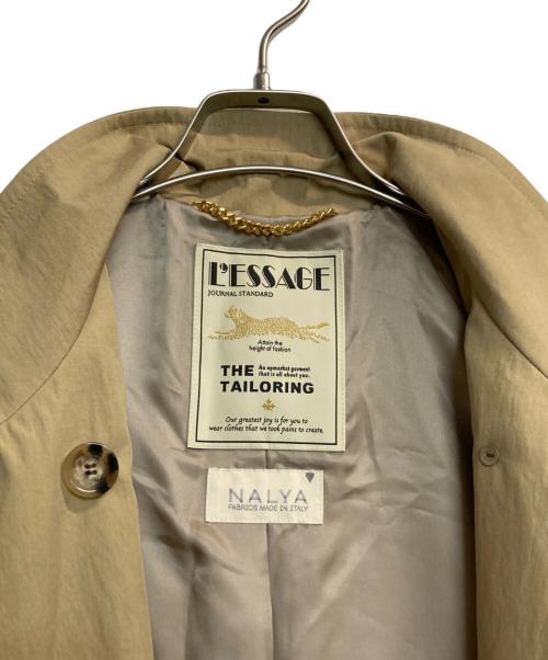 journal standard L'essage（ジャーナルスタンダード レサージュ）journal standard L'essage (ジャーナルスタンダード レサージュ) NALYA スタンドダブルショートコート カーキ サイズ:記載なし(実寸サイズ参考)の古着・服飾アイテム