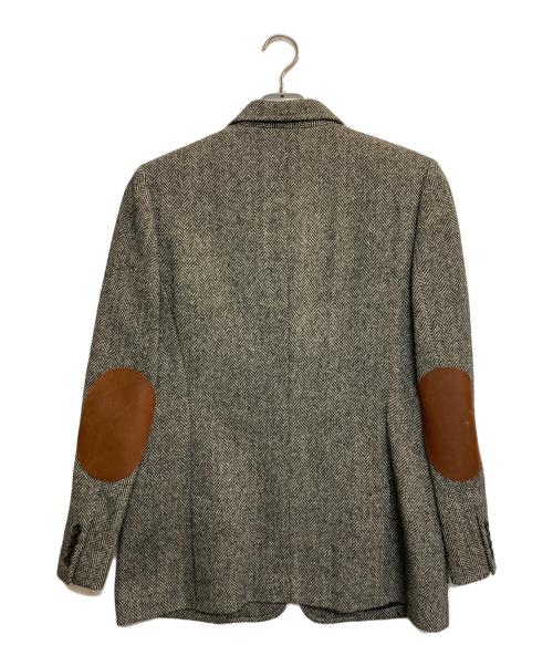 RALPH LAUREN（ラルフローレン）RALPH LAUREN (ラルフローレン) エルボーパッチヘリンボーン3Bジャケット ブラック×ホワイト サイズ:13の古着・服飾アイテム