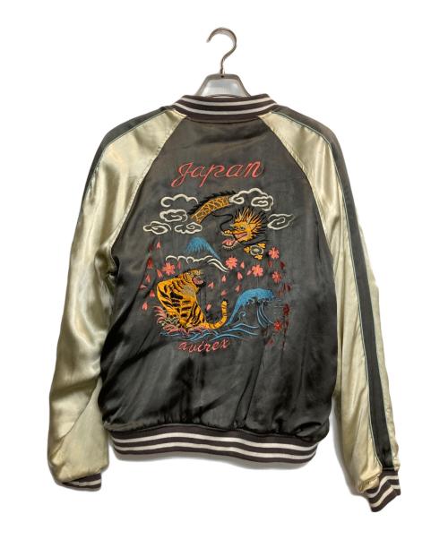 AVIREX（アヴィレックス）AVIREX (アヴィレックス) リバーシブルスカジャン ブラック×グレー サイズ:Lの古着・服飾アイテム