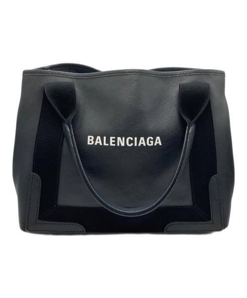 BALENCIAGA（バレンシアガ）BALENCIAGA (バレンシアガ) NAVY CABAS S / ネイビーカバS ブラックの古着・服飾アイテム