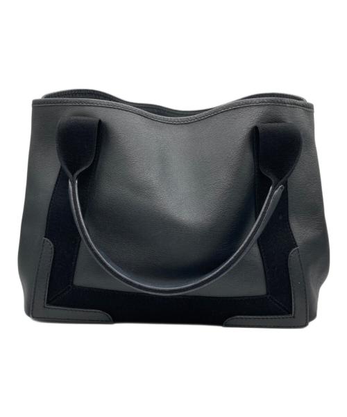 BALENCIAGA（バレンシアガ）BALENCIAGA (バレンシアガ) NAVY CABAS S / ネイビーカバS ブラックの古着・服飾アイテム